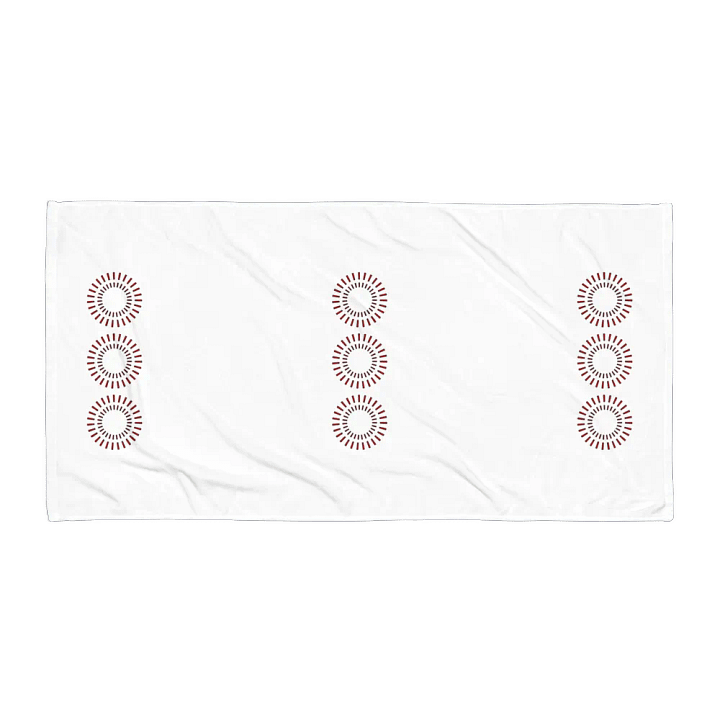 Red Circle Sublimated Towel product image (1)