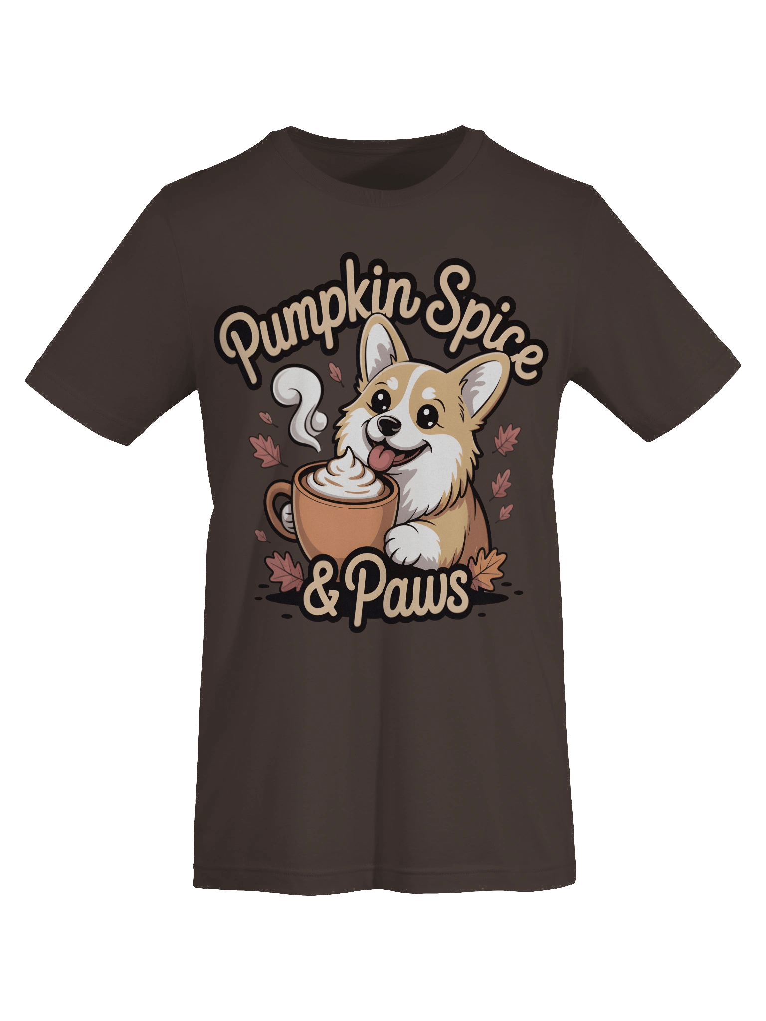 Pumpkin Spice & Paws Corgi T-Shirt product image (41)