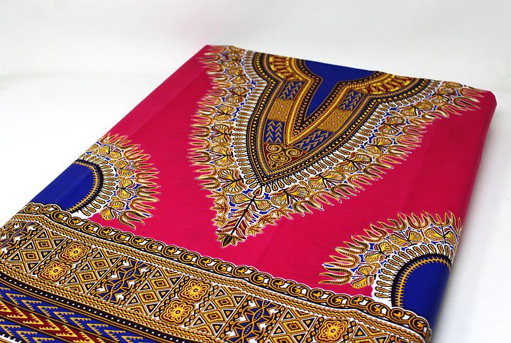 Scampolo Tessuto Wax Print - Design Daishiki - 40 cm x 114 cm - cod.553/B product image (2)