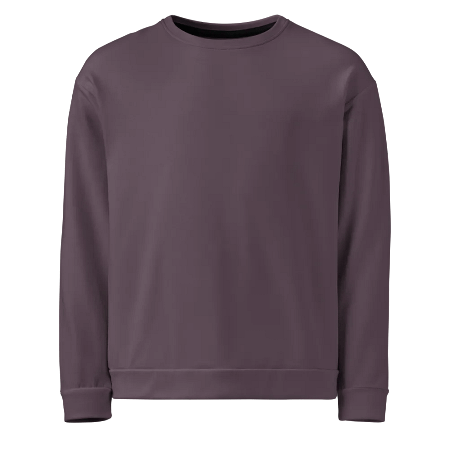 Plain Cool Purplish Brown Soft Summer Unisex Recycled Polyester Heavyweight Premium Sweatshirt by Treasure Pie product image (1)
