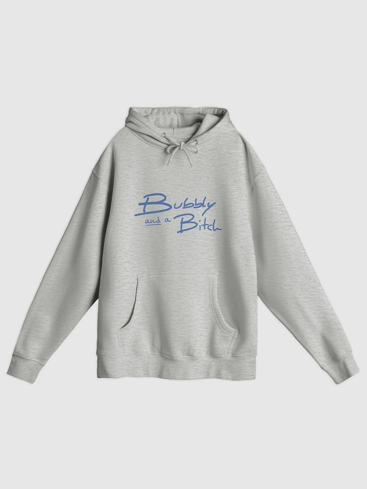 Bubbly and a B*tch (teal design) printed premium pullover hoodie product image (7)