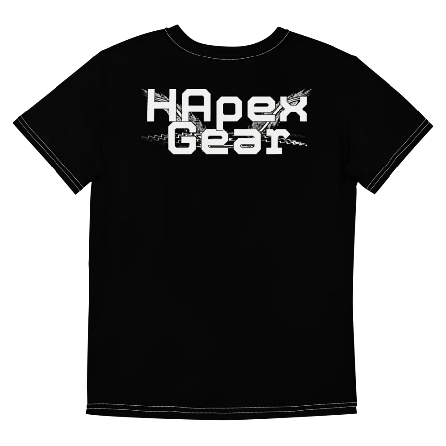 White HApex Gear White Logo Cancer Awareness Orange Ribbon. Black Youth Crew Neck T-Shirt product image (8)
