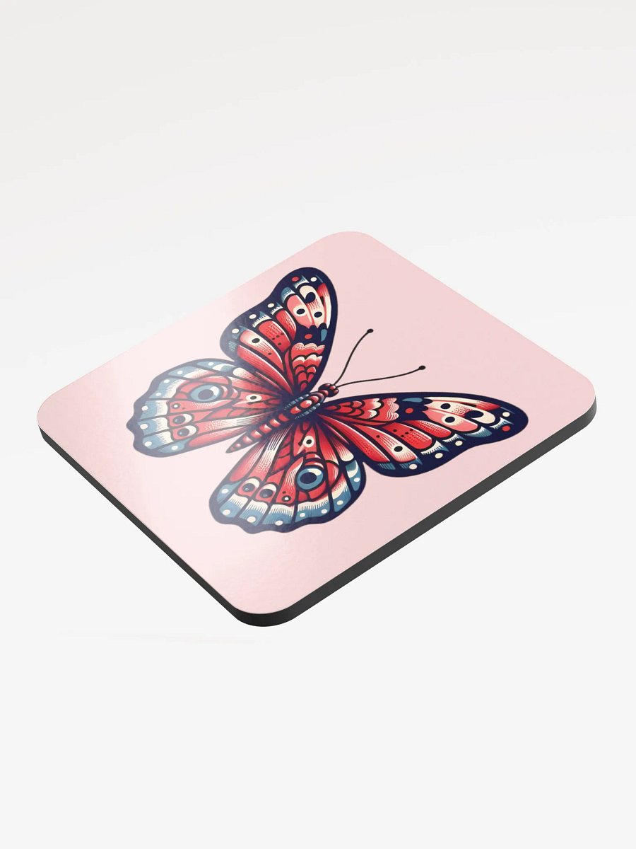 Red Admiral Butterfly Cork Coaster product image (3)