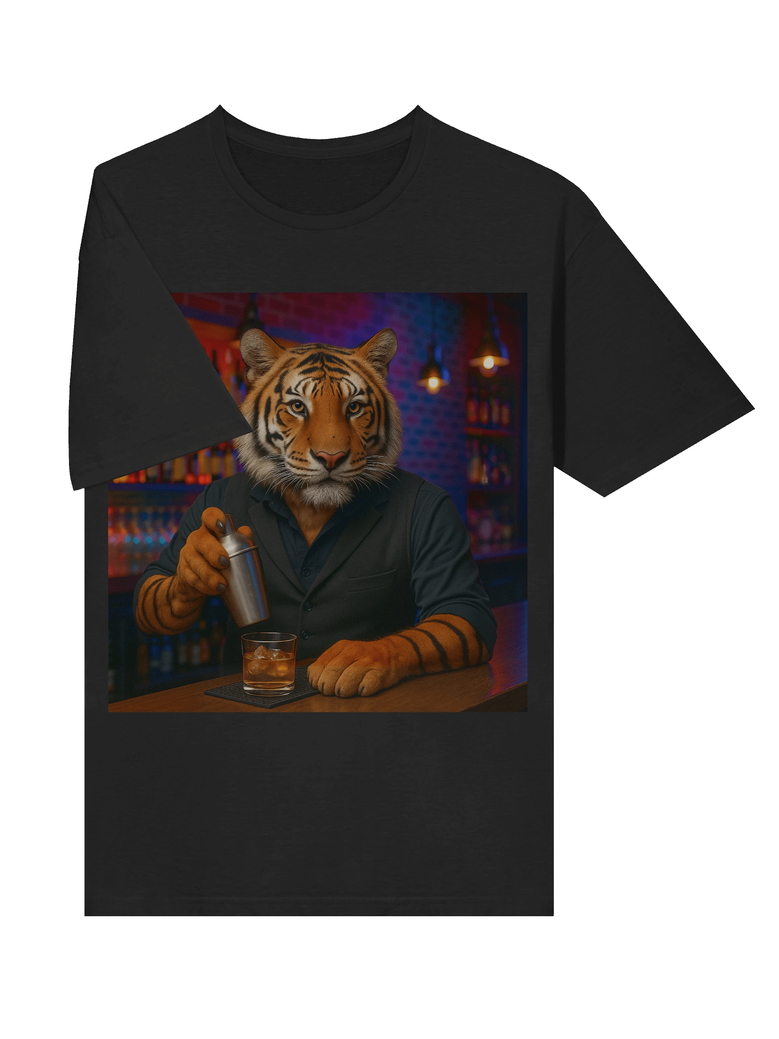 Tiger Bartender Unisex T-Shirt product image (37)
