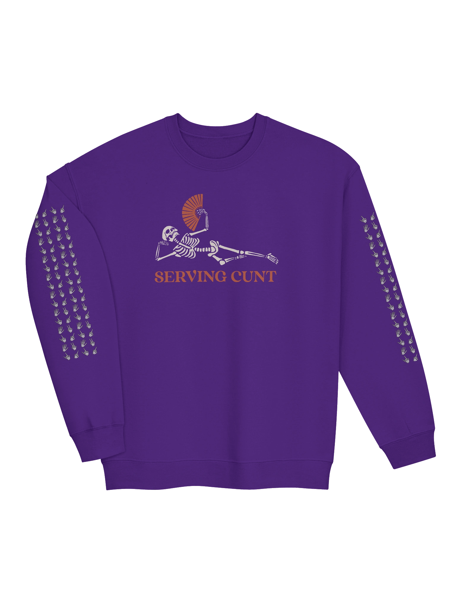 Serving bone zone alt art sleeve print sweatshirt product image (27)