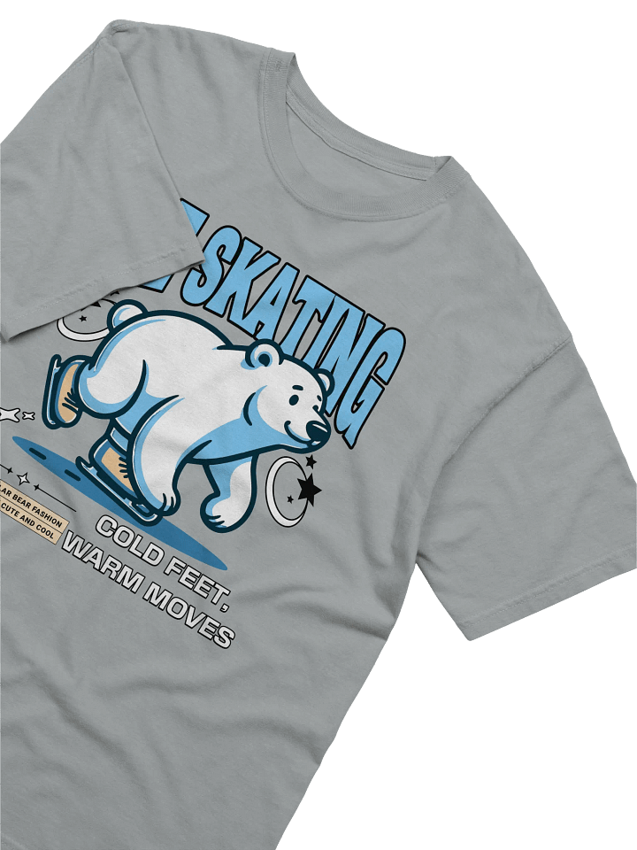 Polar Bear Ice Skating T-Shirt – Funny Winter Sports Shirt product image (2)