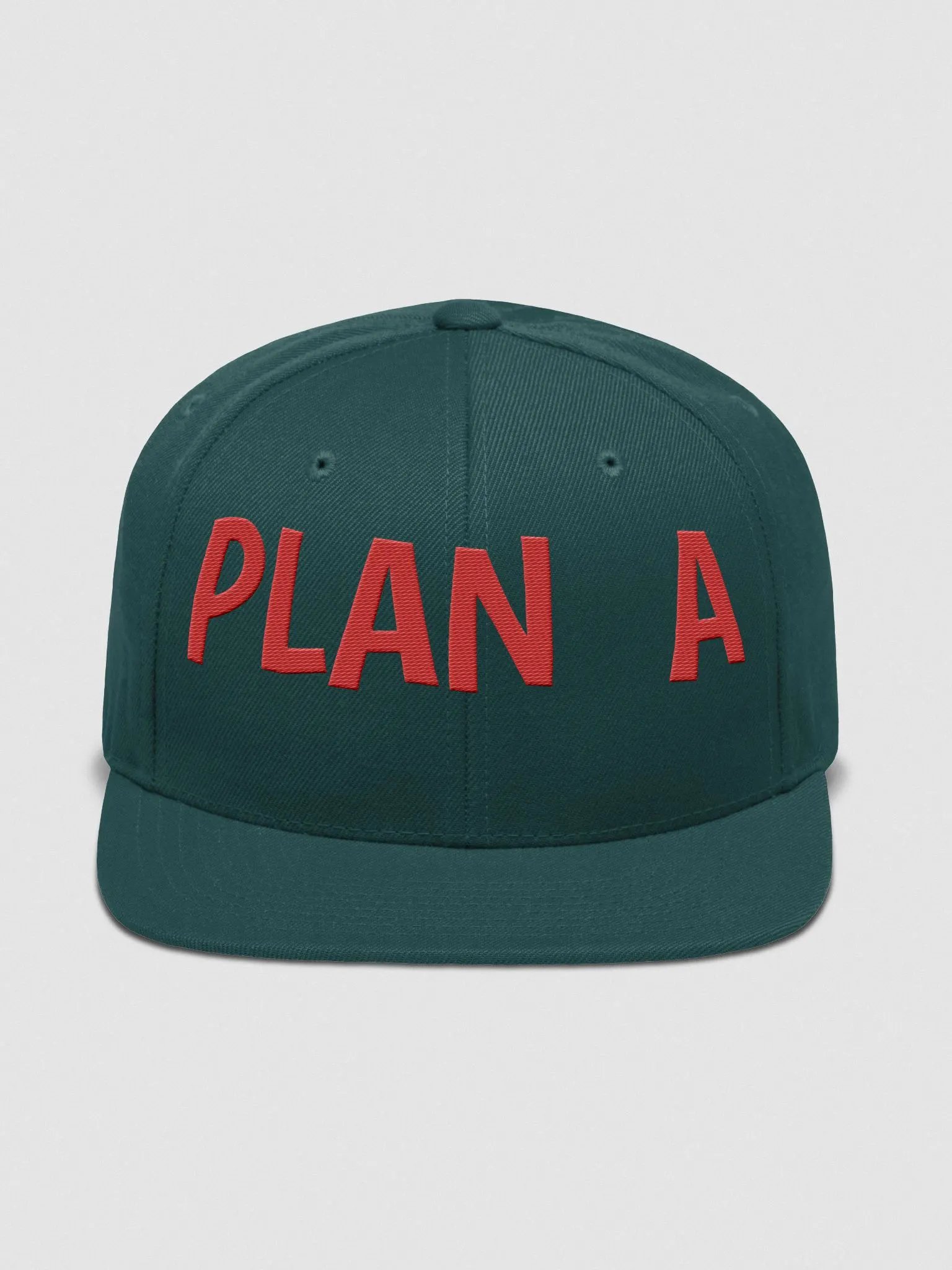 Embroidered RED (stitched) PLAN A PLAN B Wool Blend Snapback Cap product image (64)