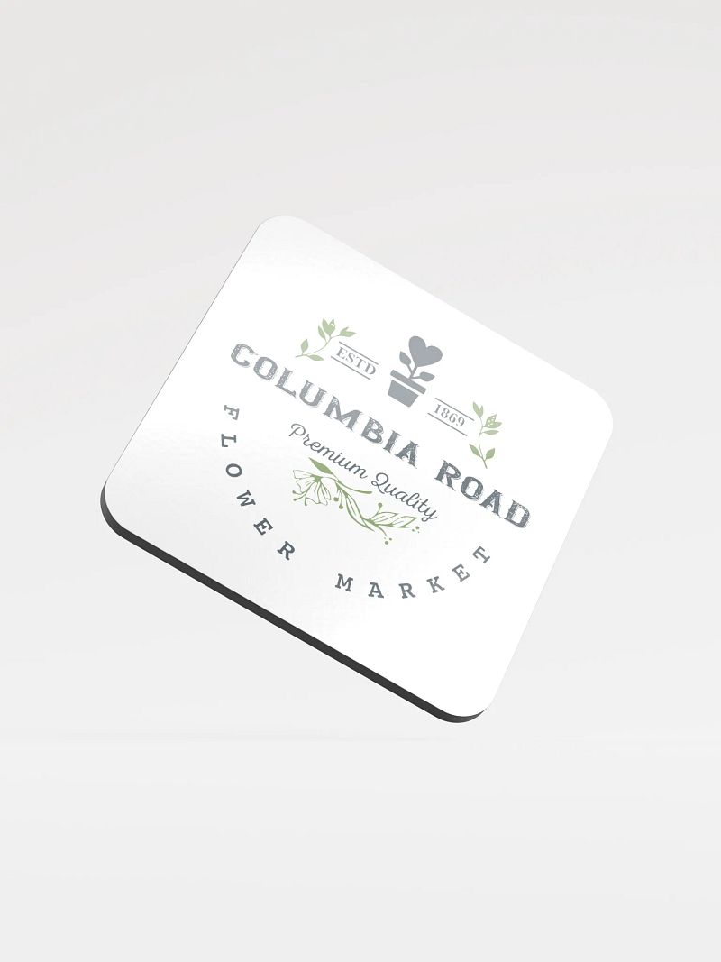Columbia Road Market Cork Coaster (White)