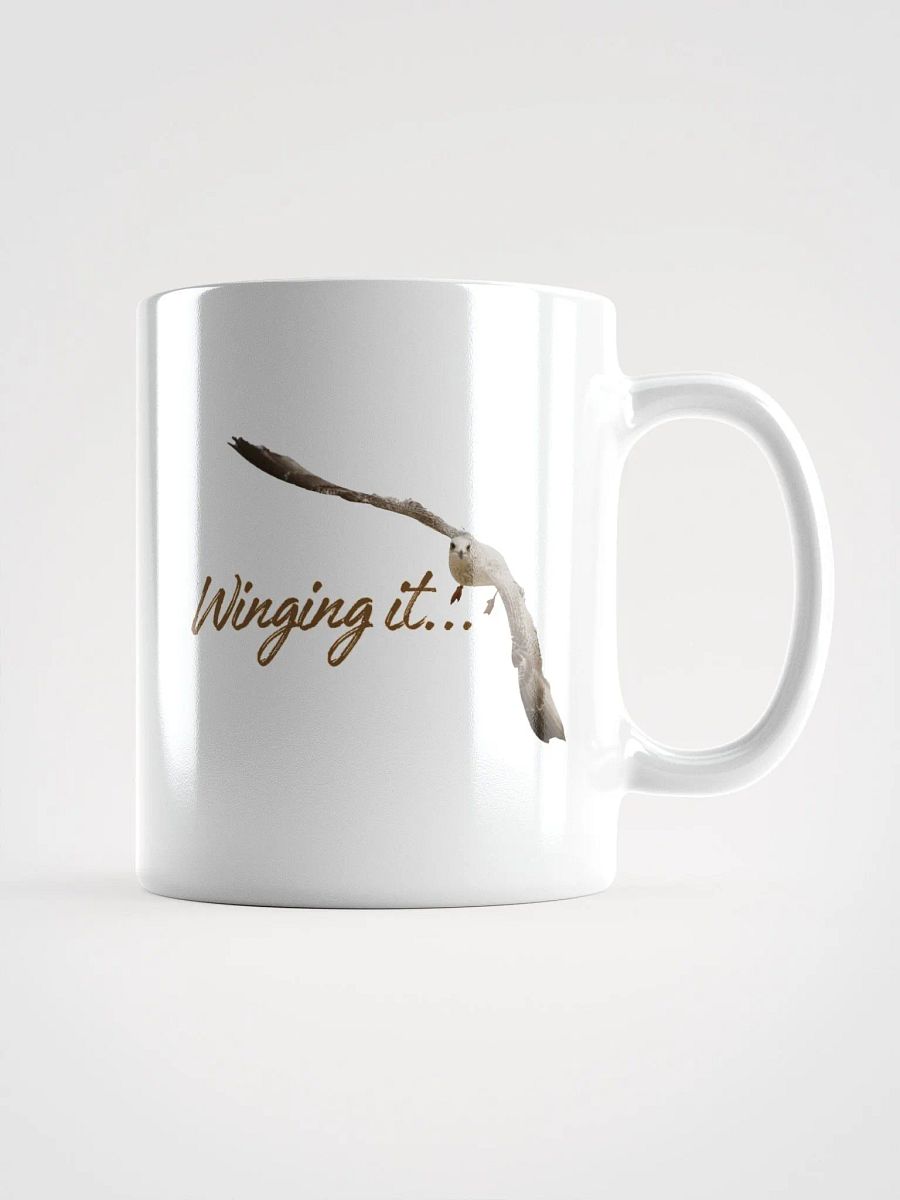 Winging it... Seagull Glossy White Mug product image (1)