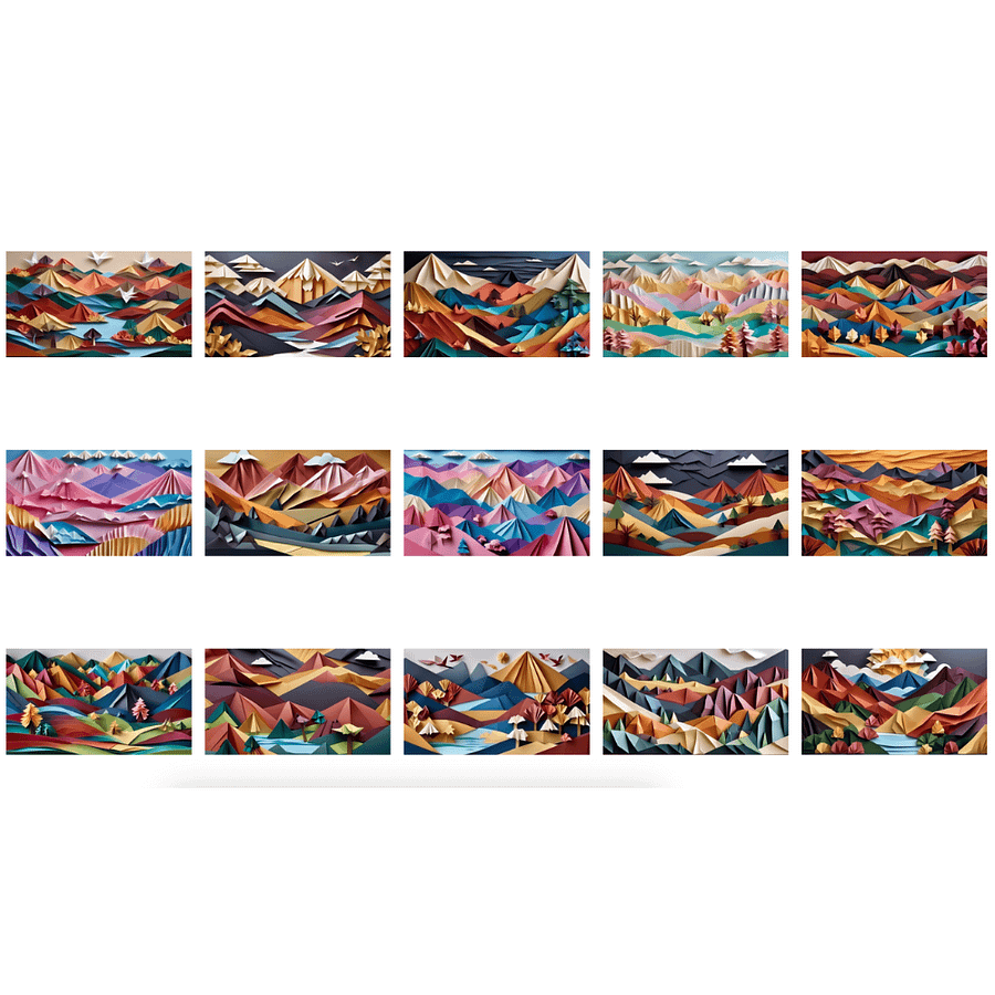 Origami Valley Wallpaper Pack product image (4)