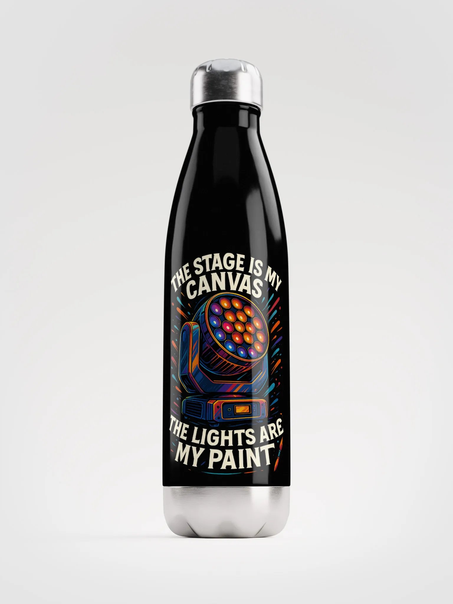 Limited Edition: "The Stage Is My Canvas, The Lights Are My Paint" Stainless Steel Water Bottle product image (1)