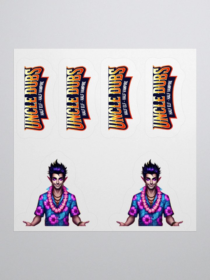 Uncle Dubs Kiss Cut Stickers product image (1)