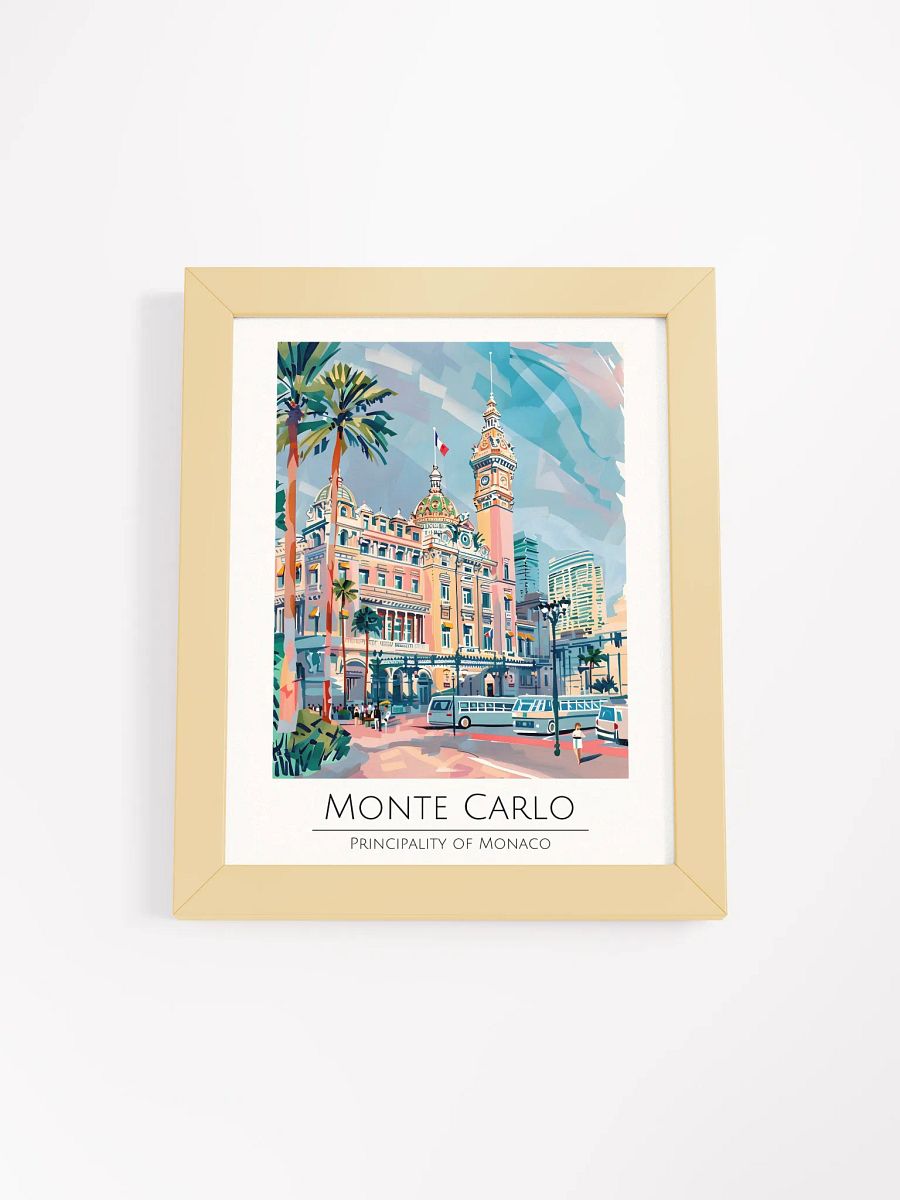 Monte Carlo Monaco Framed Travel Poster product image (4)