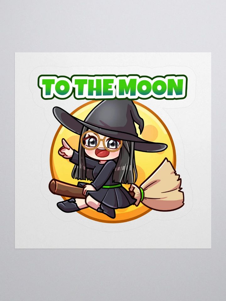 To The Moon Wizzie Kiss Cut Stickers product image (2)