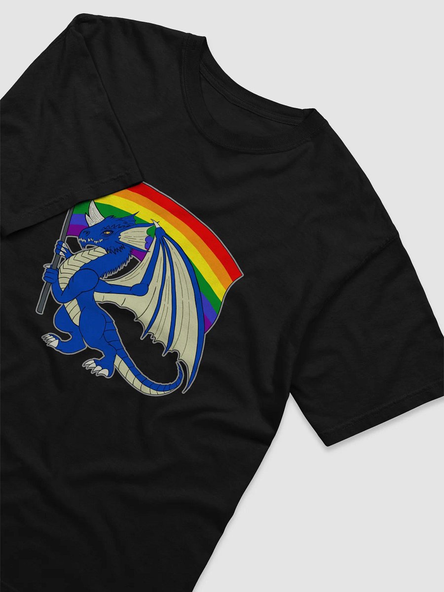 Pride Dragon T-Shirt | LGBTQ+ Fantasy Shirt | Rainbow Flag Dragon Tee product image (20)