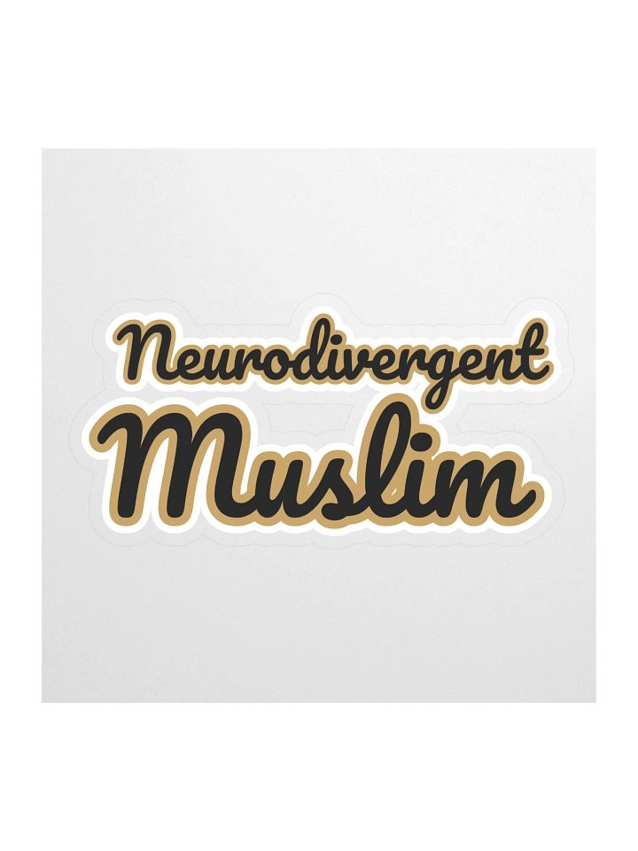 Neurodivergent Muslim Sticker product image (1)