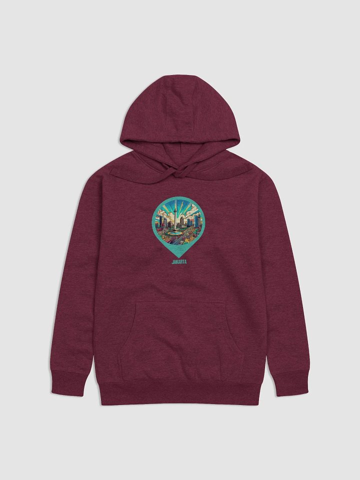 Cloud Comfort Unisex Hoodie | AI Design Jakarta city product image (1)