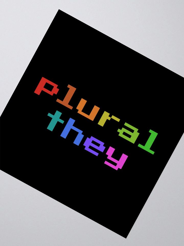 Plural They Sticker (Retro Pixel Style) product image (6)