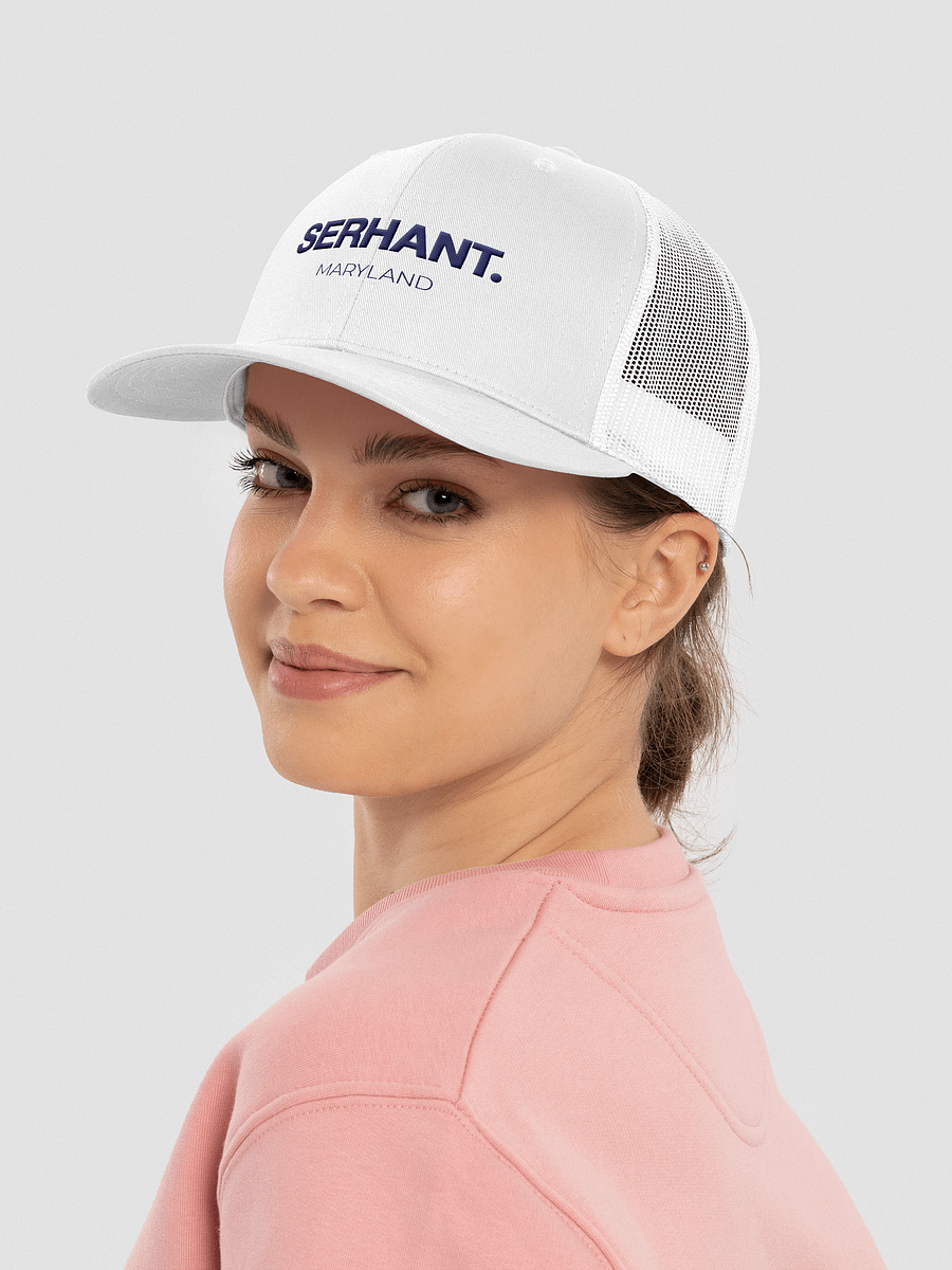 SERHANT. Maryland White Trucker Hat product image (4)