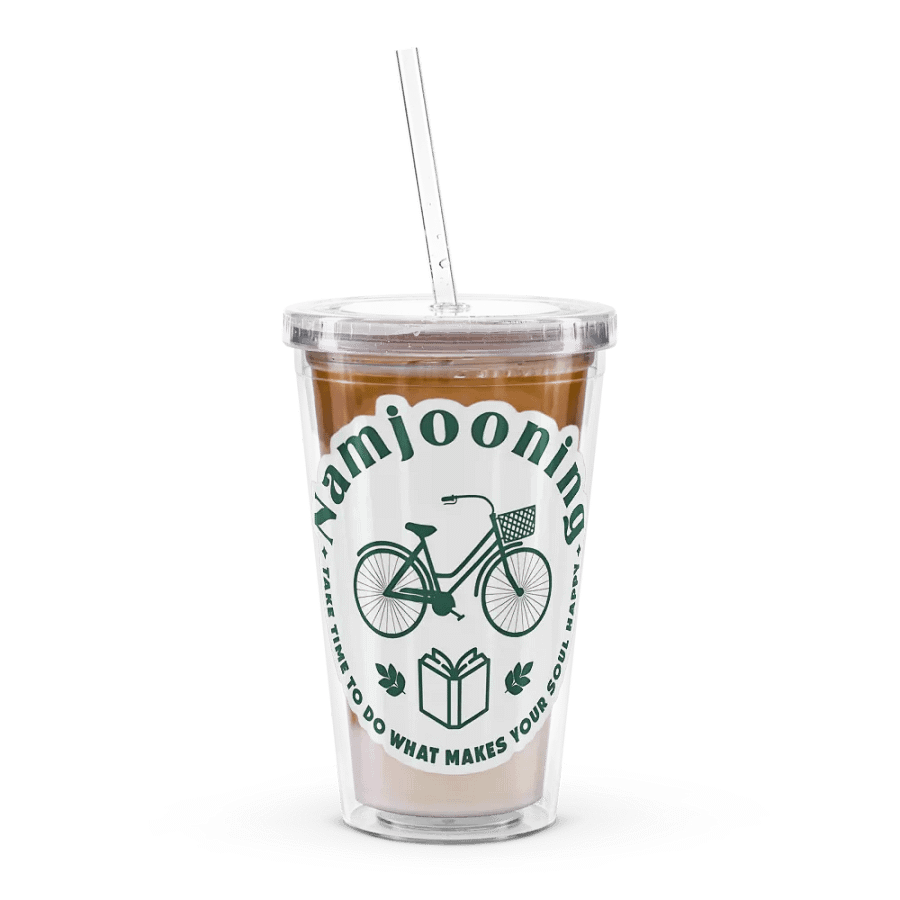 Namjooning Sticker Double Wall Clear Plastic Tumbler product image (8)