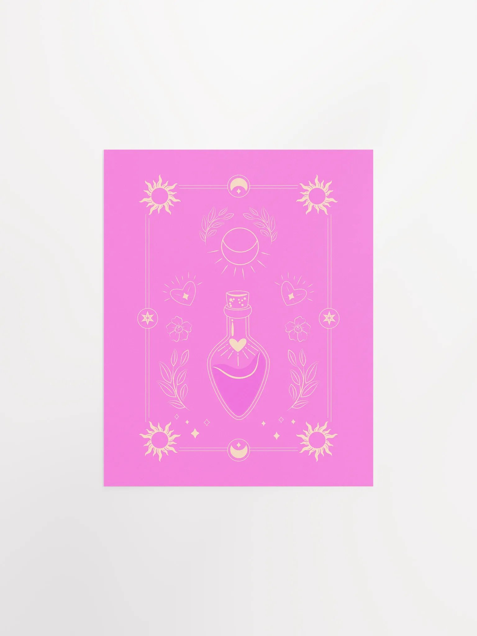 Pink Magic Potion Tarot Card Poster product image (1)