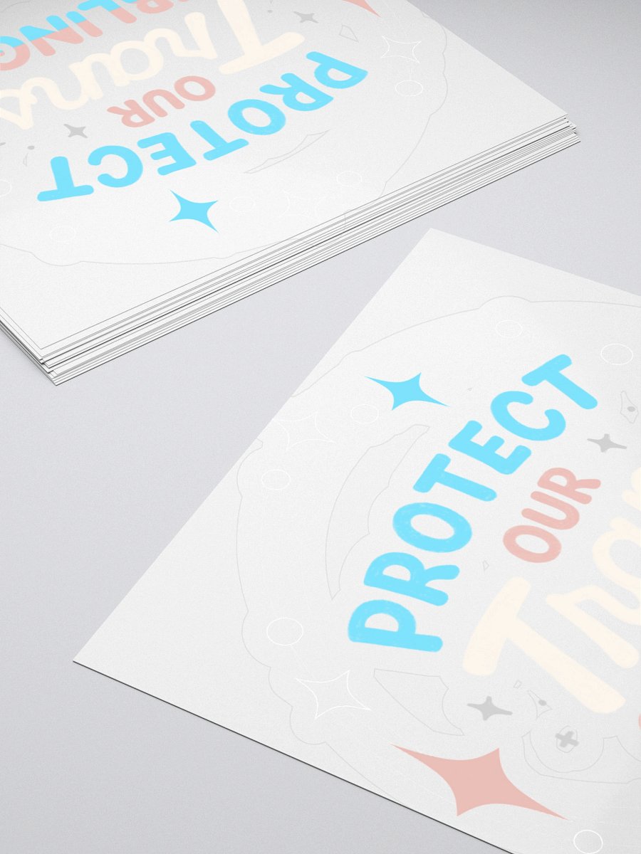 Protect Our Trans Siblings - Kiss Cut Stickers product image (11)