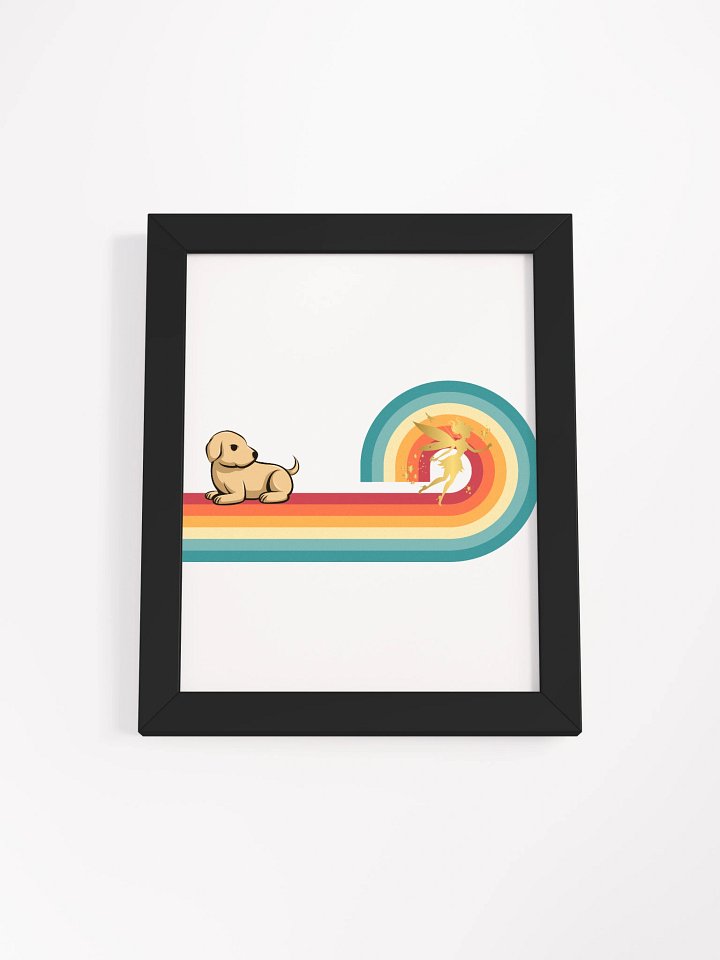 Rainbow Fairy and Dog Framed Matte Poster product image (2)