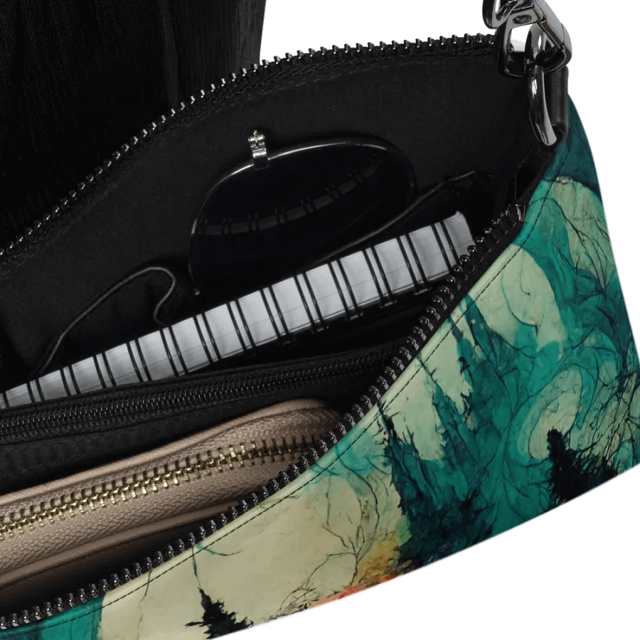 premium faux leather Dreamland Forest Crossbody Bag product image (6)