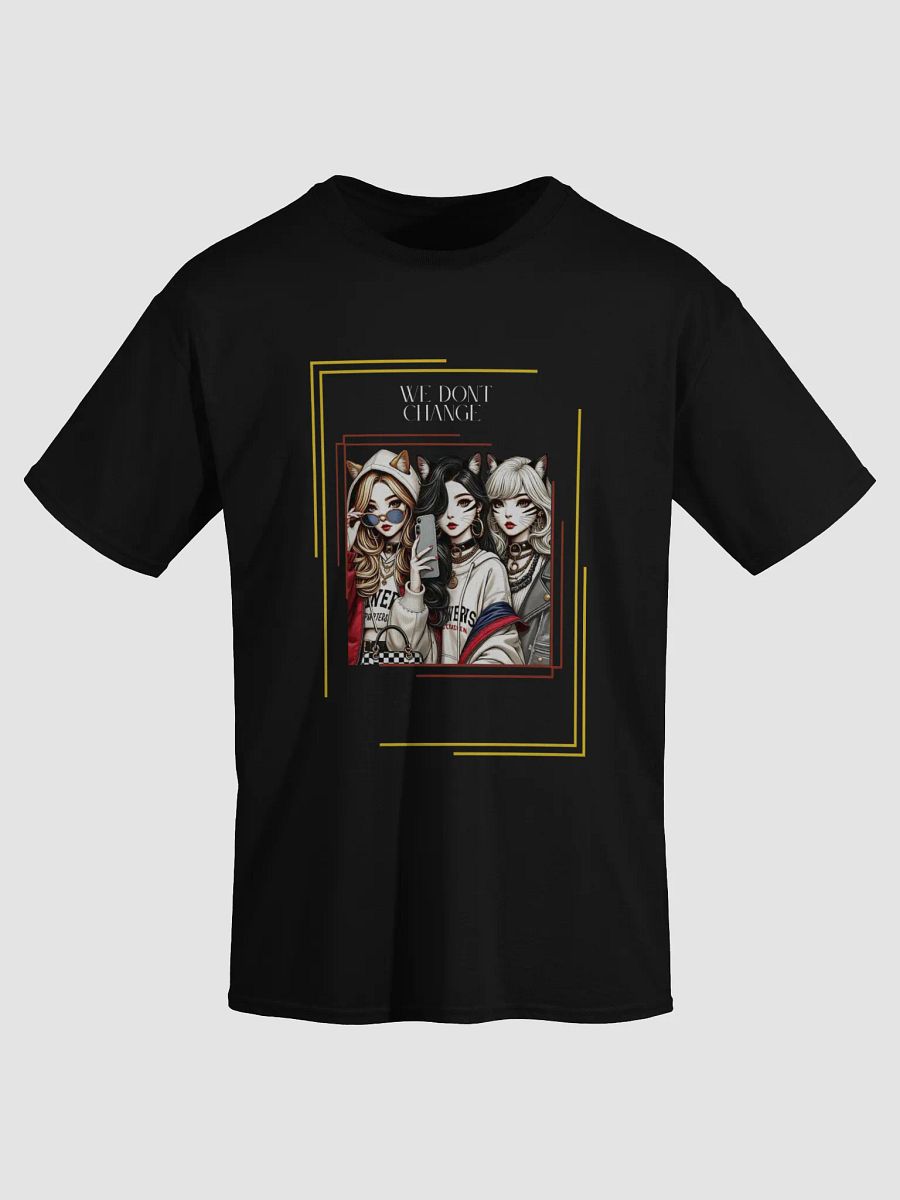 Gothic Anime Girls T-Shirt | Trendy Streetwear Cat Ear Hoodie Art | Aesthetic Urban Fashion Tees product image (3)