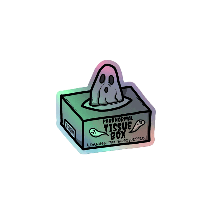 Paranormal Tissue Box Ghost Sticker Set product image (1)