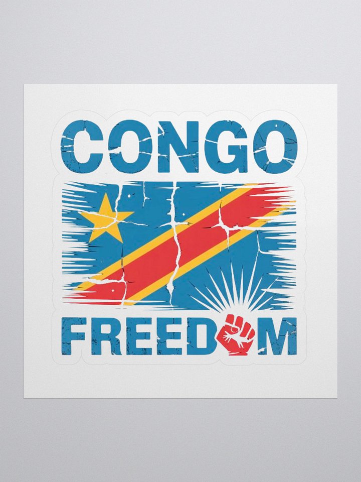 Vintage Democratic Republic of the Congo Africa African Flag Sticker product image (1)