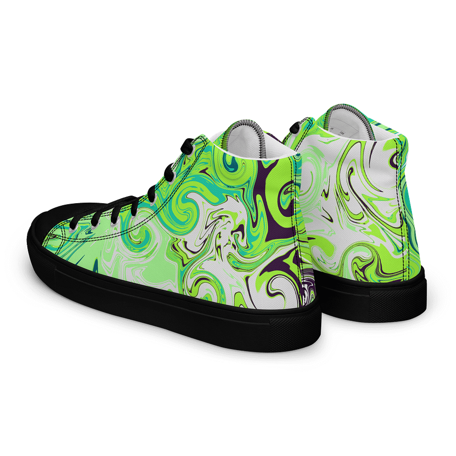 Marbled Dreams Women's High Top Canvas Shoes product image (5)