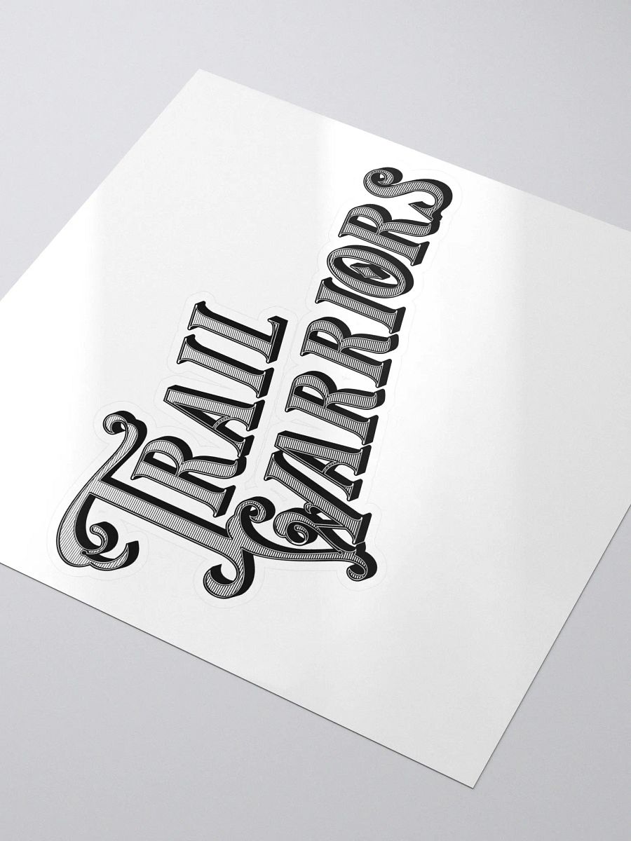 Black w/ Gradient Classic Trail Warriors Emblem Sticker product image (3)