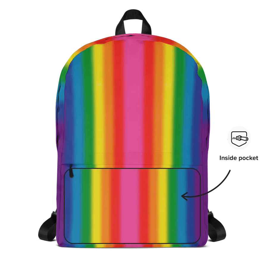 Hot Pink Rainbow Spectrum - Backpack product image (7)