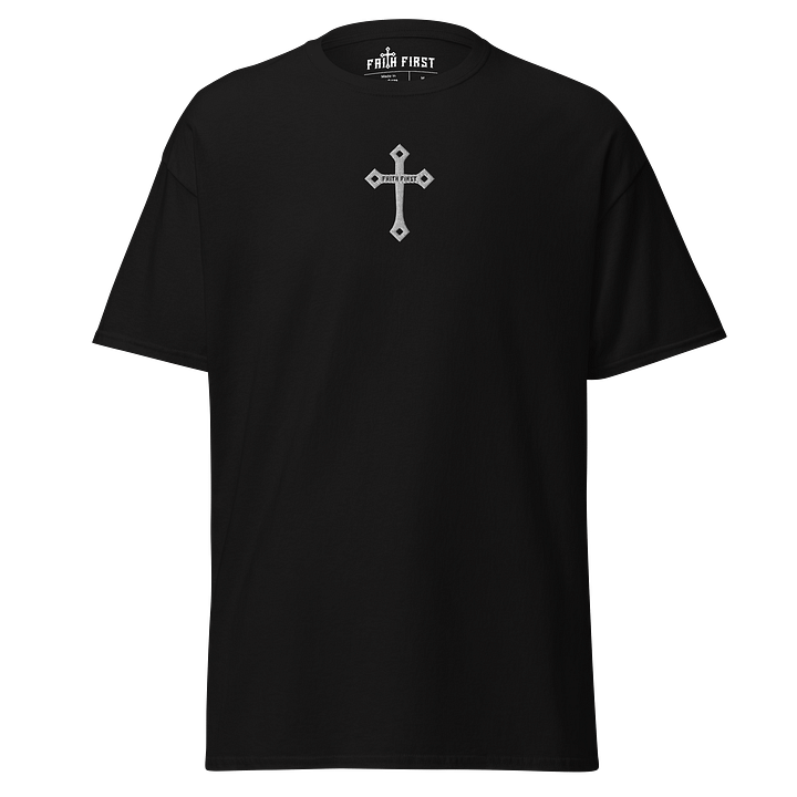 Cross Unisex T-Shirt – Embroidered product image (1)