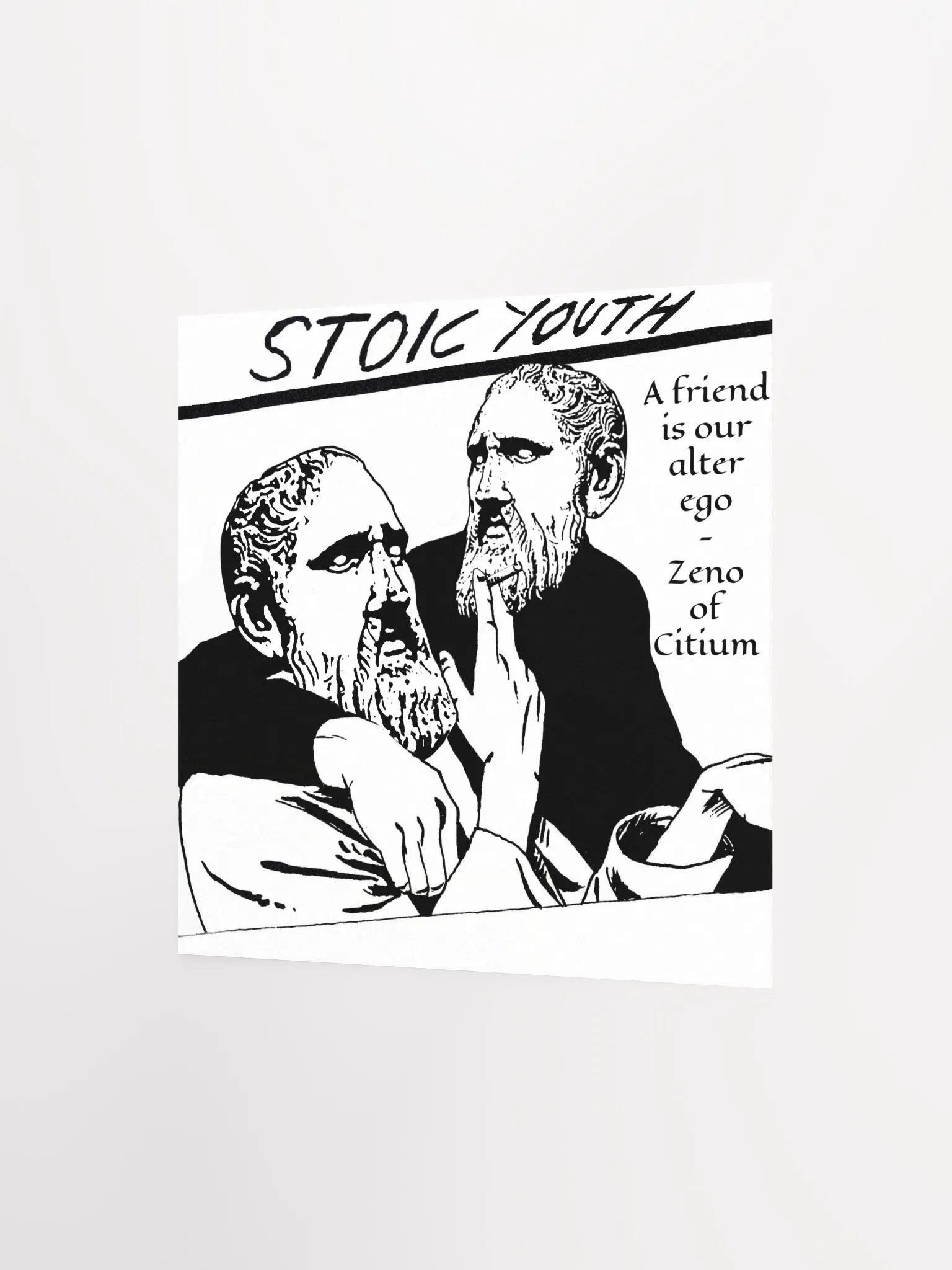 Stoic Youth Zeno of Citium quote Enhanced Matte Paper Poster (in) product image (2)