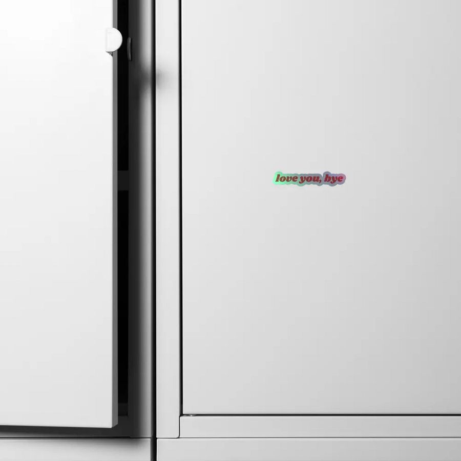 Love You, Bye! Holographic Sticker product image (6)
