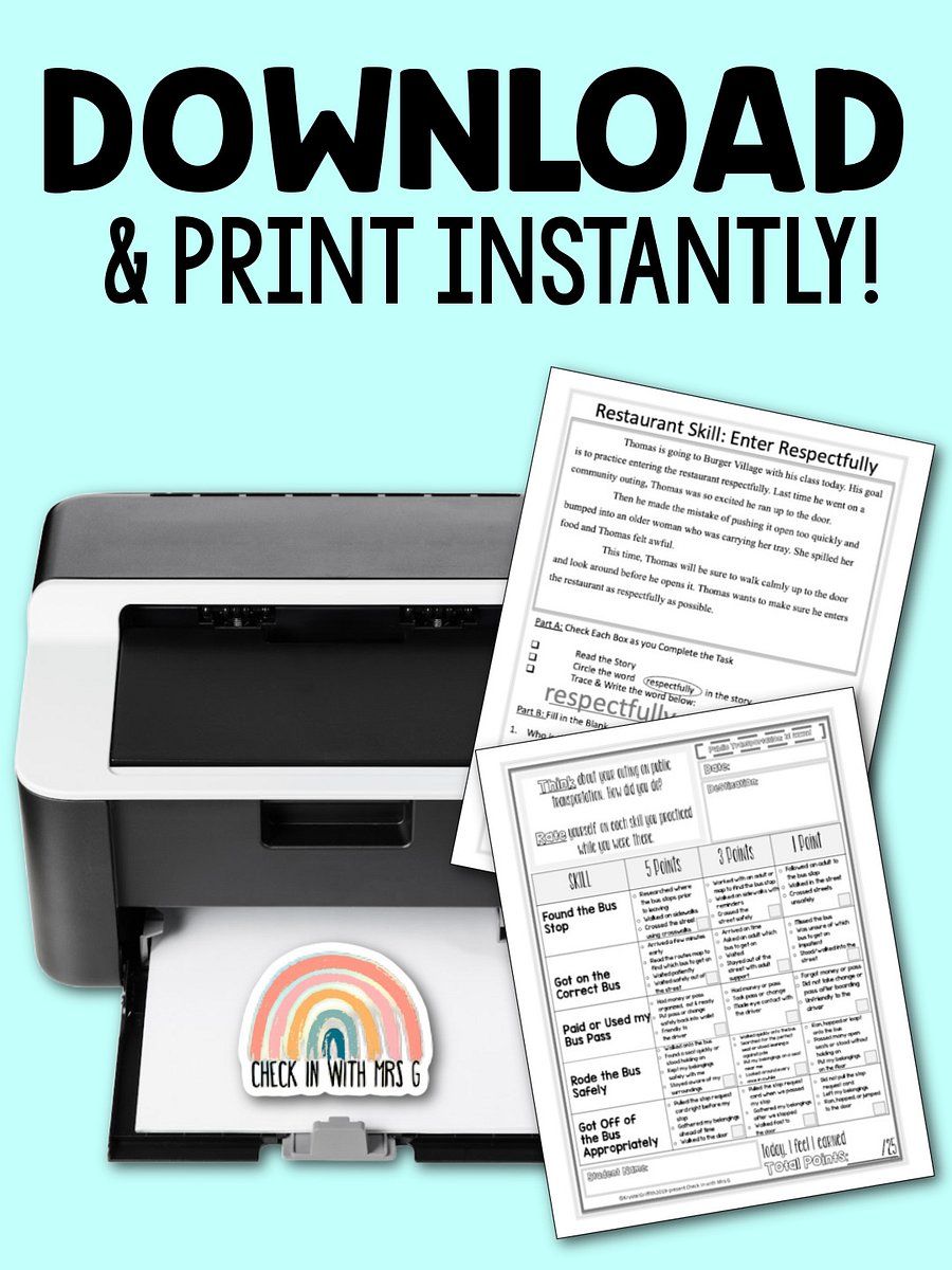 Community Based Instruction: Special Education- Instant Download product image (4)