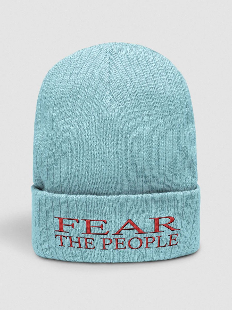 Fear The People - Red - Atlantis Ribbed Knit Beanie product image (1)