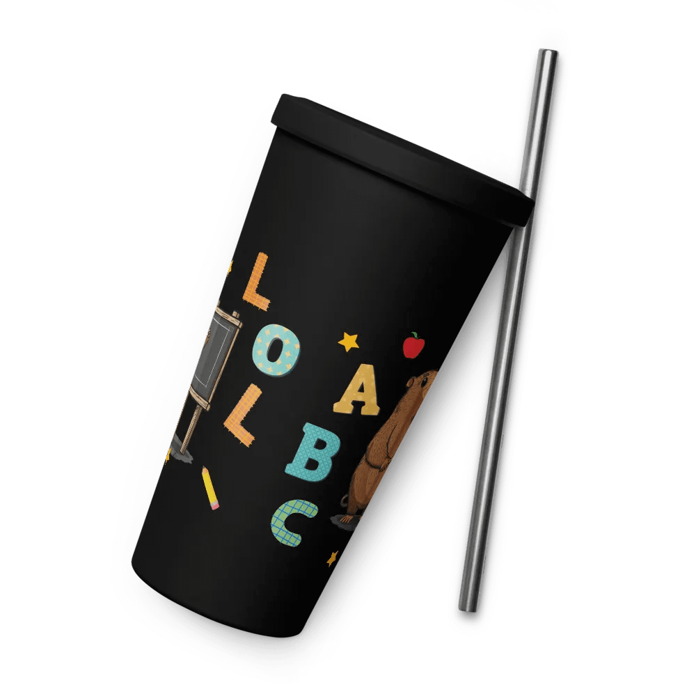 Back To School Capybara Gift For A Teacher - Insulated Coffee Tumbler product image (8)