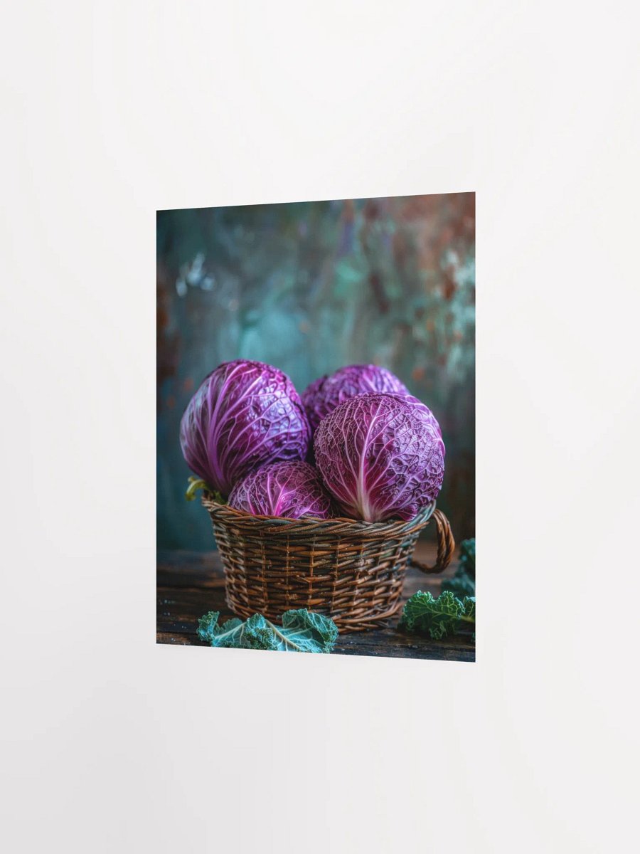 Red Cabbage in a Basket Poster product image (4)