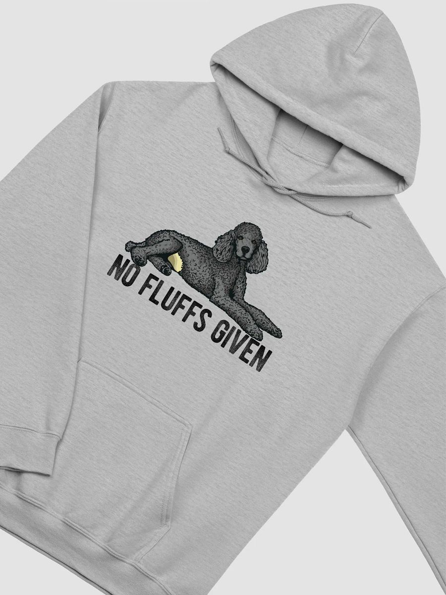 No Fluffs Given Hooded Sweatshirt of a Standard Poodle(Gray) | Funny Hoodie for Poodle Paw-rents product image (28)