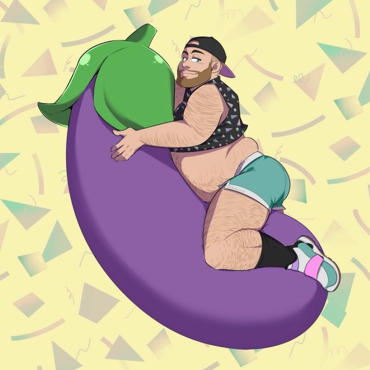 Eggplant Boy Print product image (1)