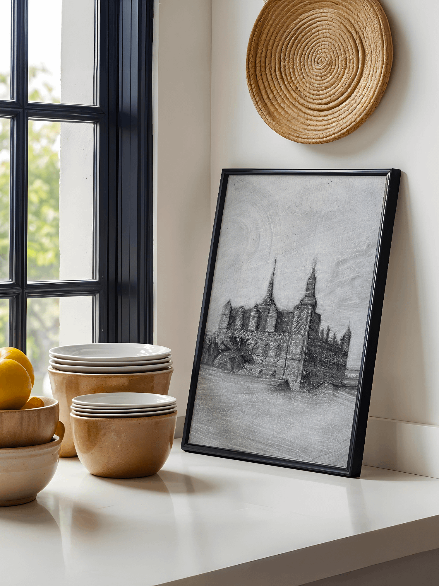 Kronborg castle - Pencil sketch - Portrait product image (2)
