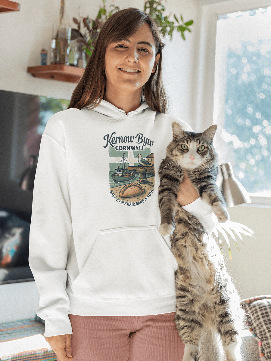 ;Kernow Byw: Salt in My Hair, Sand in My Soul - Classic Hoodie product image (7)