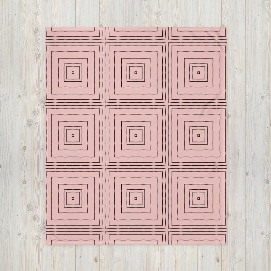 Monochrome Elegance Throw Blanket product image (6)