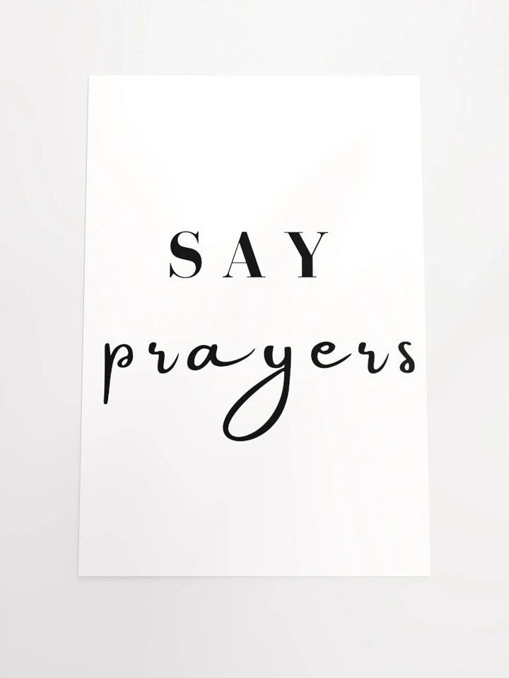 Say Prayers Poster product image (1)