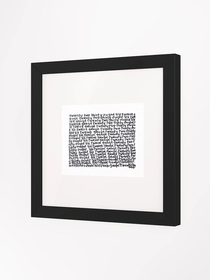 twenty two thirty ought six twelve gauge Panel Card Print Framed product image (2)