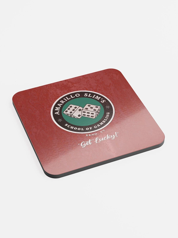 Amarillo Slim's School of Gambling Beverage Coaster product image (2)