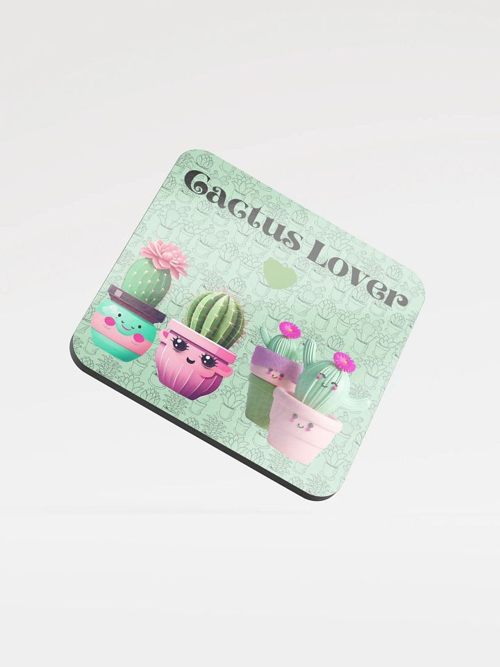Cactus Lover Glossed Coaster product image (1)